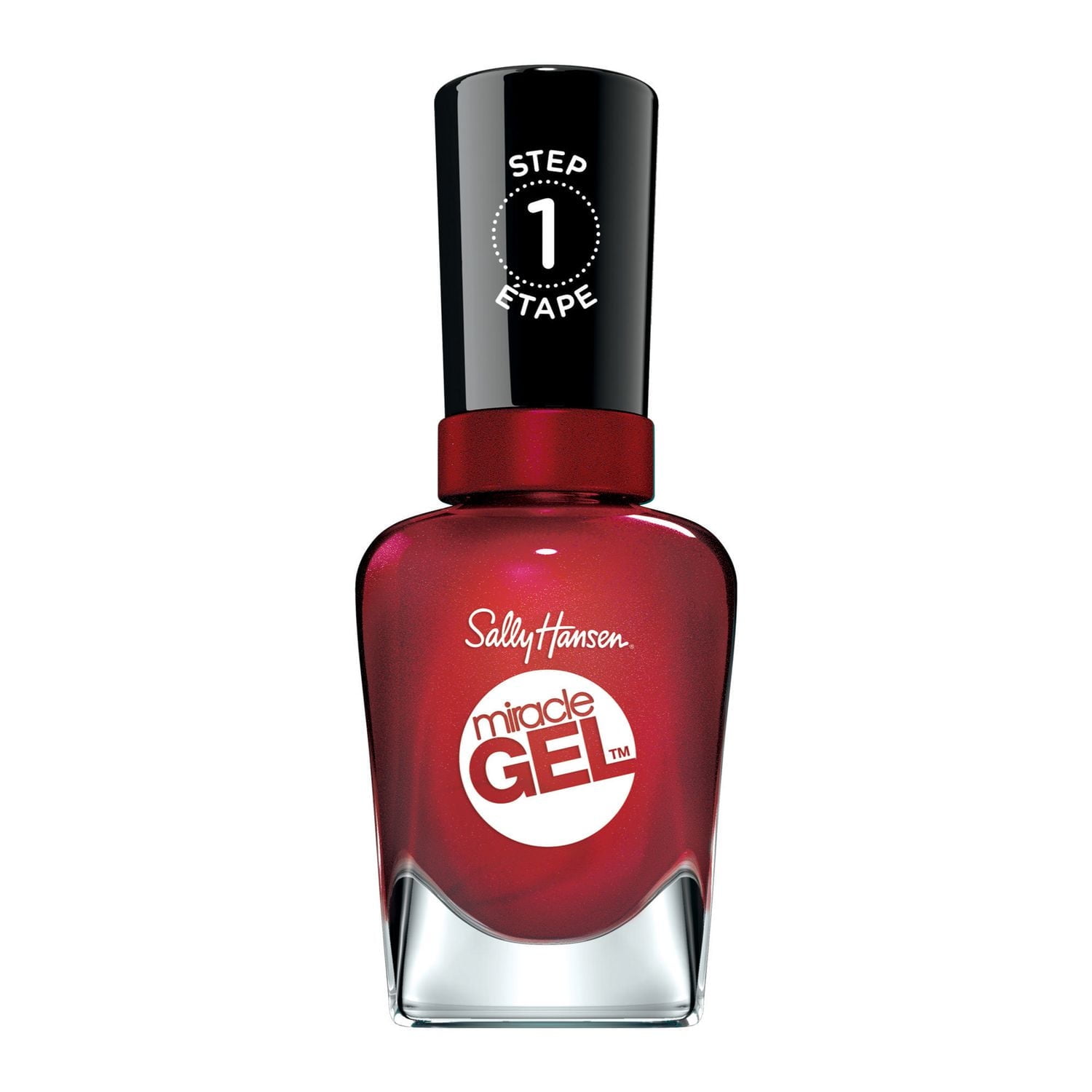 Sally Hansen Miracle Gel Vernis à ongles, système de gel en 2 étapes, sans lampe UV, tenue jusqu'à 8 jours