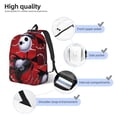 thumbnail image 3 of Goofa The Nightmare Before Christmas Pattern Durable Canvas Daypack - High-Quality Vintage Backpack, Compact & Versatile for Travel and Everyday Use-Medium, 3 of 5