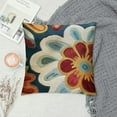 thumbnail image 2 of Qinduosi Daisy Floral Pillow Cover Flower Pillowcase Flowery Outdoor Cushion Suzani Pillowsham Flower Floral Chair Cushion Hand Embroidered Cushions Size White, 2 of 5