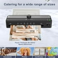 thumbnail image 2 of Crenova 9" Thermal Laminator, A4 Laminator Machine with Lamination Sheets 20pcs for Home School Personal, 2 of 8