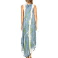 thumbnail image 2 of Sakkas Starlight Caftan Tank Dress / Cover Up - Grey / White - One Size, 2 of 5