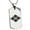 Silver, variant on Stainless Steel Takeda Samurai Crest Engraved Dog Tag Pendant Necklace