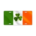 thumbnail image 1 of CafePress - Irish Shamrock Flag - Aluminum License Plate, Front License Plate, Vanity Tag, 1 of 1