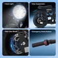 thumbnail image 6 of 39cc Gas Power Mini Bike, 20MPH 4 Stroke Dirt Bike for Teens, Heavy Duty Gas Mini Bike with Wide Air Tires, Rear Disc Brake, Max 160LBS Load Mini Gas Dirt Bike,Black, 6 of 7