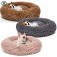 thumbnail image 6 of Luxtrada Original Cat and Dog Bed Luxury Shag Fur Donut Cuddler Round Donut Dog Beds Indoor Pillow Cuddler for Medium Small Dogs (L,Brown), 6 of 6