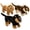 3Pcs-Dachshund, variant on Muiteiur 3Pcs Monkey Stuffed Animal 15.7" Monkey Plush Toy with Velcro on Hands