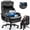 Black, variant on 800lbs Executive Office Chair with Adjustable Headrest, High Back Extra Wide Seat, Faux Leather for Home Office, Spacious Computer Desk Chair