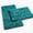 Teal Blue-32"L x 20"W + 24"L x 16"W, variant on Teal Blue 2-Piece Bath Rug Set 32"L x 20"W + 24"L x 16"W Bathroom Use