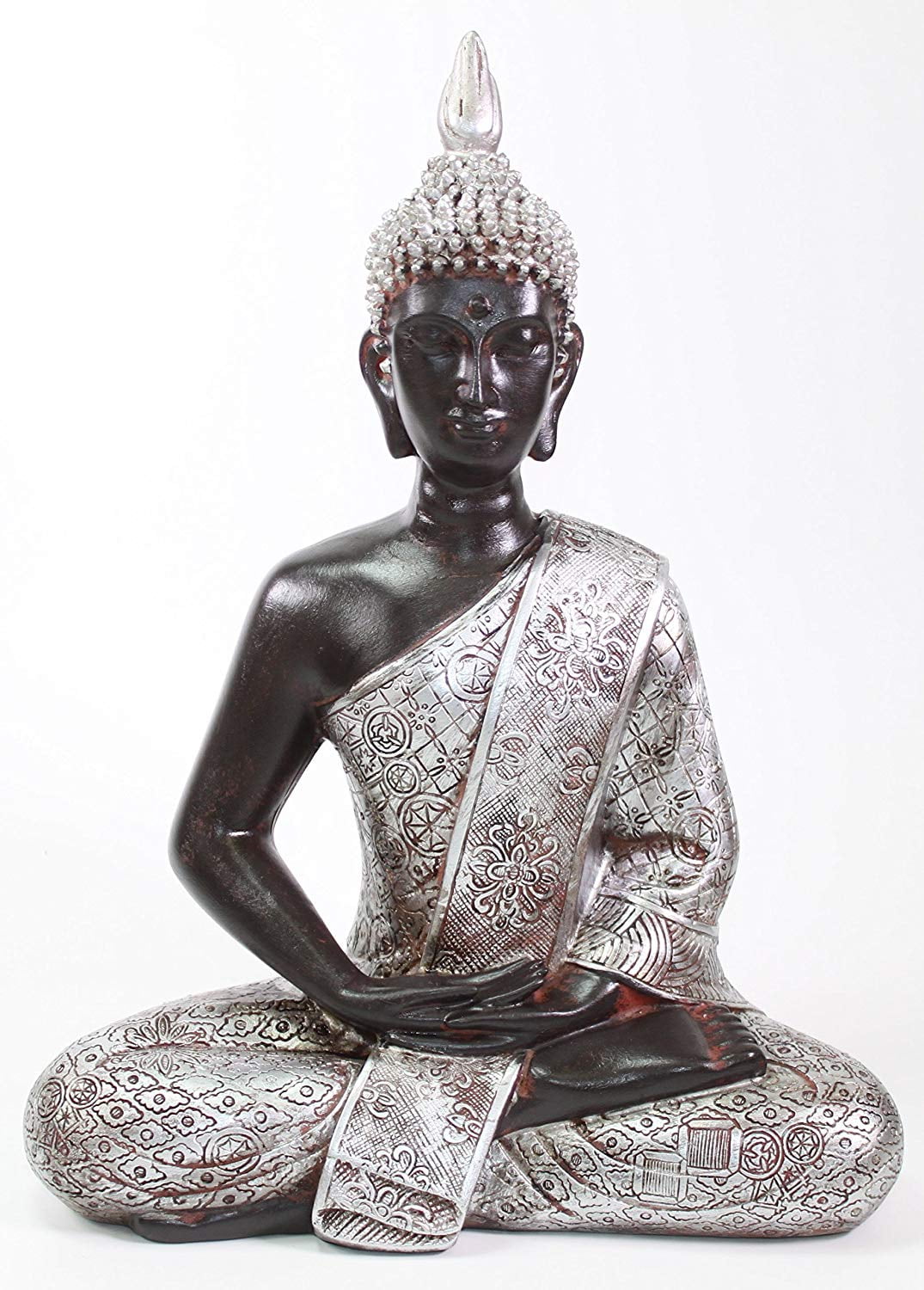 Thai Buddha Statue Praying Figurine Feng Shui Ornaments Lucky Decoration 