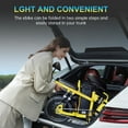 thumbnail image 4 of HPQ A9 14" Folding Electric Bike for Adults - 500W (Peak 750W) Motor, 20MPH Top Speed, 50-Mile Range, Removable Battery, Front Basket, Adjustable Seat & LED Lights (Yellow), 4 of 9