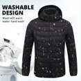 2023 NEW Men Heated Jackets Outdoor Coat USB Electric Battery Long