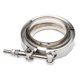thumbnail image 1 of Kit De Brida Y Abrazadera De Banda En V De 2,5 Pulgadas, Repuesto Universal De Acero Inoxidable Para Sistema De Escape De Coche, Conexión De Turbocompresor De Automóvil Noticed VI005093-00, 1 of 6