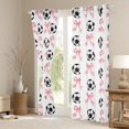 thumbnail image 3 of Feelyou Football Soccer Curtains Pack of 2 (52x84 Each), Bowknot Ribbon Window Curtains, 3 of 6
