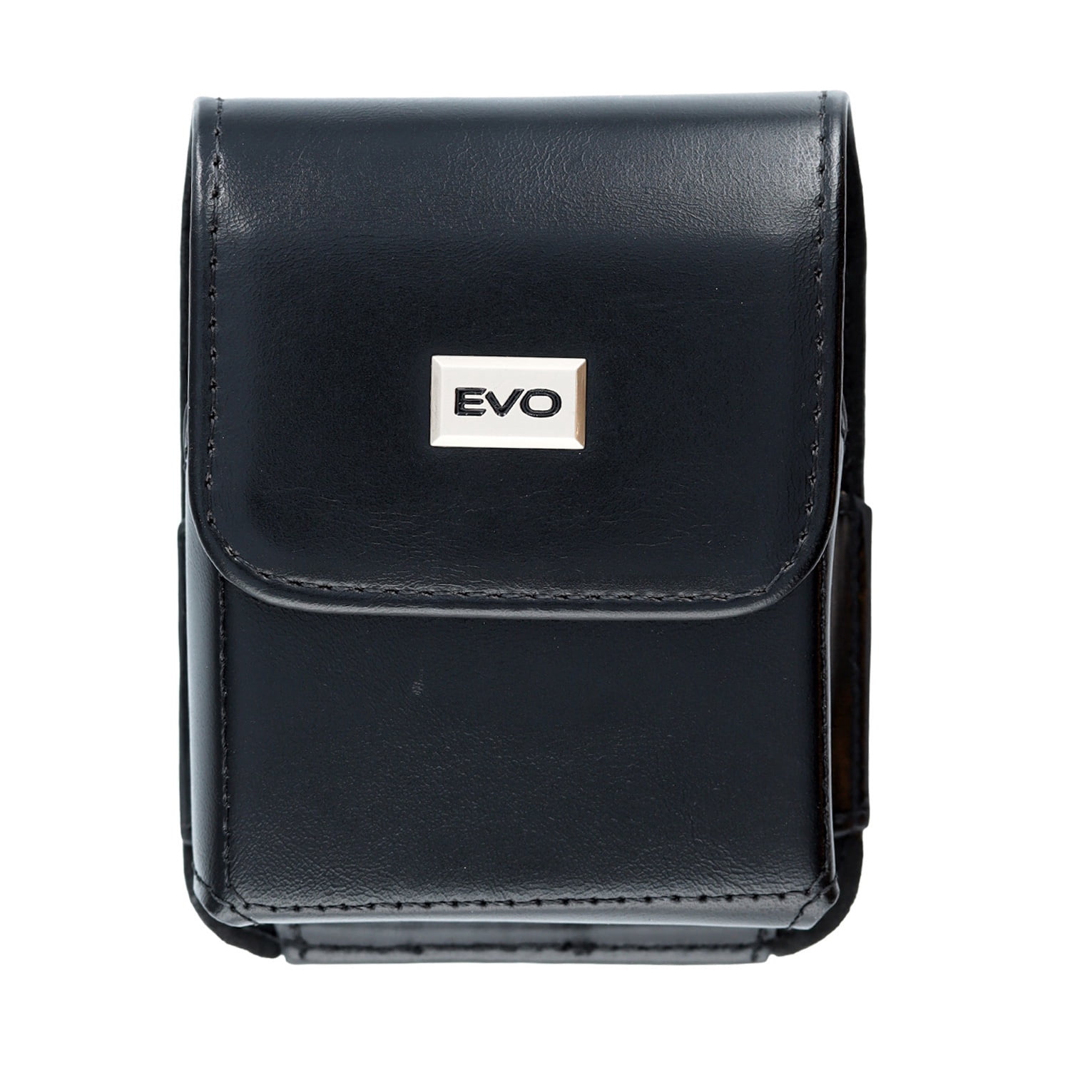 Flip Leather Cell Phone Pouch Holder with Card Slot Magnetic for Galaxy Z Flip - Black