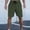 Army Green, variant on Men's Shorts with Pockets Cargo Big and Tall Solid Color Pocket Pants Bandage Elastic Waist Casual Fashionable Cargo Shorts