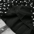 thumbnail image 4 of Xmarks Tulle Skirts for Women Elastic High Waist Pleated Midi Skirt Layered Polka Dots Print Skirt Mesh A-Line Swing Skirt, S-2XL, 4 of 6