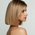 thumbnail image 4 of JINCBY Clearance,Exquisite European Style Women's Short Bob Wig - Luxuriously Voluminous Straight Synthetic Fiber With A Graceful Middle Part Perfect For Fashionable Sences,Gifts for women, 4 of 6