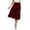 Red, variant on RUTAYY Bohemian Style Tiered Flared Midi Skirt For Women Flowing A-Line Skirt With Lightweight Fabric For Casual Wear And Beach Outings Solid Color Smocked Boho Pleated Skirts