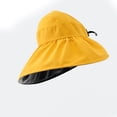 thumbnail image 4 of Chapeau de Seau Protection Uv Chapeau de Protection Solaire Chapeau de Protection Solaire Visière Chapeau de Seau Chapeau d'Été Chapeau de Seau Femmes Enduit de Vinyle Extérieur Pliable, 4 of 5