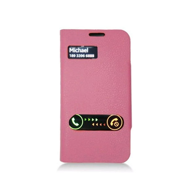 Score worm vos Deluxe Flip Leather Case for Samsung Galaxy S4 - Hot Pink - Walmart.com