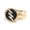 Black, variant on MATROOY Biker Thunder Lightning Ring Hip Hop Finger Rings for Men Fashion Women Gifts-7-Gold