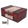 thumbnail image 1 of Coffret de Stockage de Bijoux, Coffre au Trésor de Grande Capacité Matériau Premium Usure Style Rétro Résistant pour Collier pour Bijoux pour Boucles d'Oreilles, 1 of 8