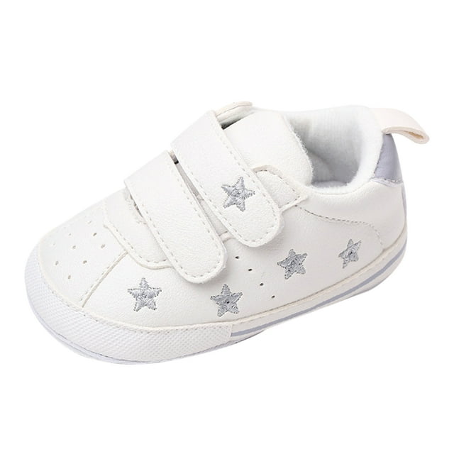 2025 Spring And Summer Children First Shoes Boy Shoes Boys Dress Shoes And Sports Shoes Canvas Shoes Flat Bottom Light Double Strap Hook Loop Comfortable