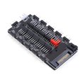 thumbnail image 1 of 1 Hub Splitter 2 en Ventilador de refrigeración 5V 3PIN ARGB SATA Power Multi 10 Way para Case PC, 1 of 9