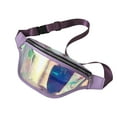 thumbnail image 5 of Transparent Waist Bag Waterproof Mini Fanny Pack Iridescent Belt Bag with Adjustable Strap for Women Men Travel Fitness Outdoor Use, 5 of 8