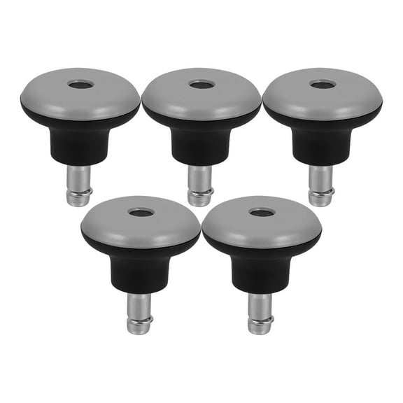 FOLOYORI Office Chair Glides Bell Glides Replacement Black Pu 5Pcs