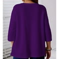 thumbnail image 6 of Aboser Womens 3/4 Sleeve Cardigan Plus Size Open Front Shrug Cardigans Lightweight Soft Cover Up Dressy Casual Plain Shrugs Loose Fit Three Quarter Length Sleeved Cardigan, 6 of 8