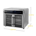 thumbnail image 3 of Kalorik Air Freyer Oven MAXX Series 26-Quart Flex Trio con controles digitales puerta de fácil visualización y 14 preestablecidos de cocción, se convierte en freidoras de aire dobles de 13 cuartos de, 3 of 5