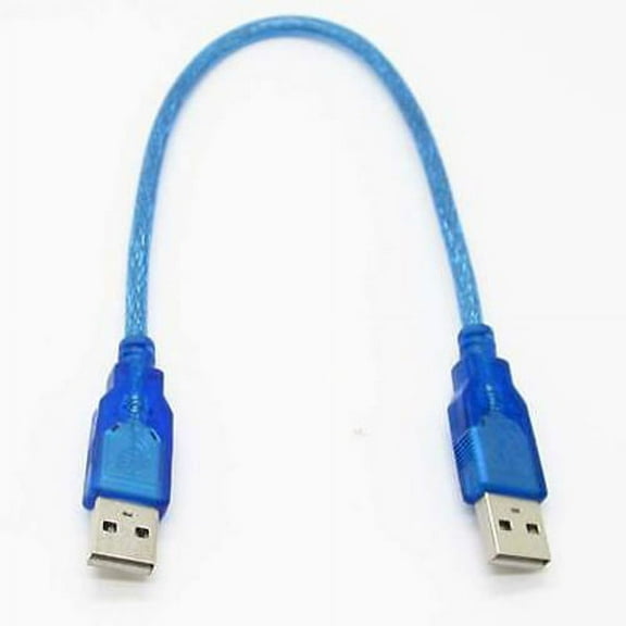 Huanledash 30cm USB 2.0 Type A Male to USB Male Cord Adapter Data Extension Cable