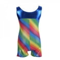 thumbnail image 3 of CUTELOVE Spring Summer One-piece Rainbow Stripes Ballet Dance Athletic Leotard for Little Girl Dance Clothing Set, 3 of 5
