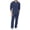 Navy #64, variant on DORKASM Mens 2 Piece Sets Fall Outfits Linen Tracksuits Casual Button Down Long Sleeve Hoodie & Pant Set for Travel Lounge Navy XL