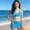 Sky Blue, variant on DAETIROS Red Girls Two Piece Swimsuit with Ruffle Skirt Soft Cotton Blend Bathing Suit for Kids Kids,Size 5-6T