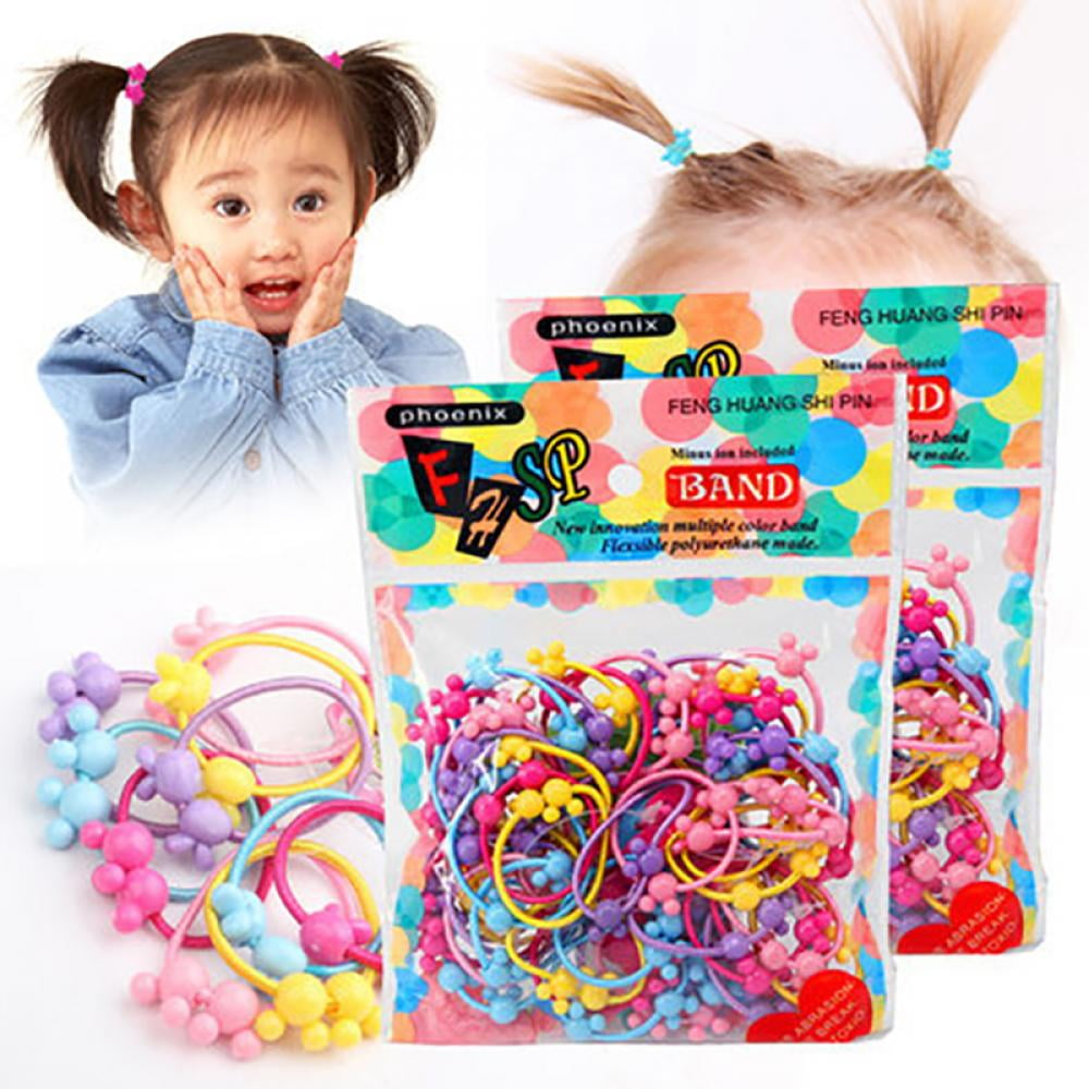 Rush 6 PCS Hair Ties Big Cherry Hair Tie High Elastic Ponytail Holders Hair  Bands for Women Girls ---Green Cube Crystal S1170 