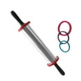 thumbnail image 2 of 11 Inches Large Size Non-stick Rolling Pin Handle Stainless Steel Roller Adjustable Rolling Stick with Thickness Rings Kitchen Tool for Fondant Cookie Pastry Dough, 2 of 5