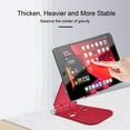 thumbnail image 4 of CIMAXIC Universal Metal Phone Bracket Aluminum Alloy Non-slip Silicone Phone Holder Compact and Portable Triangular Stability Multi-Angle Adjustment Phone Stand Holder with Charging Hole (Red), 4 of 4
