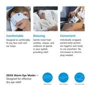ZEISS Dry Eye Relief Warm Compress Heated Eye Masks, 4 Pack