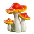thumbnail image 2 of Bigstone Desktop Ornament Realistic Looking Creative Shape Resin Mini Artificial Mushroom Statue Garden Figurine for Home, 2 of 9