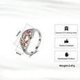 thumbnail image 6 of Mom Heart Ring White and Rose Gold Plated Sterling Silver Womens Ginger Lyne Collection, 6 of 7