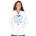 thumbnail image 3 of US Air Force Excellence Bald Eagle Unisex Plus Size Zip Hoodie Brisco Brands 4X, 3 of 5