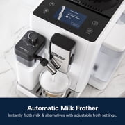 Delonghi Rivelia Automatic Espresso Machine With Grinder Exam44055w - White