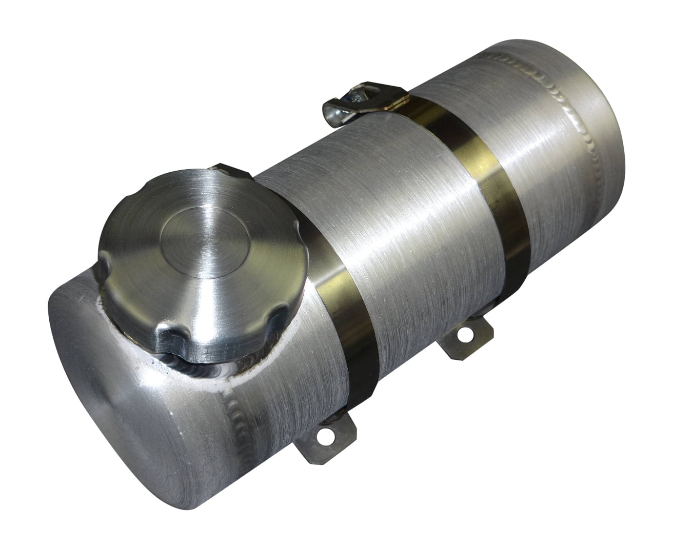 6x10 End Fill Round Spun Aluminum Gas Tank (1 Gallon) Mini