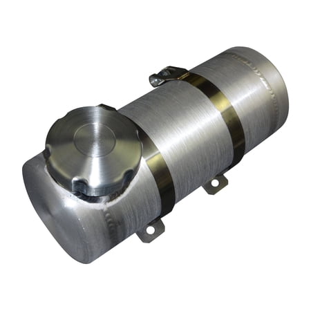 4x12 End Fill Round Spun Aluminum Gas Tank .58 Gallon - 1/4 NPT