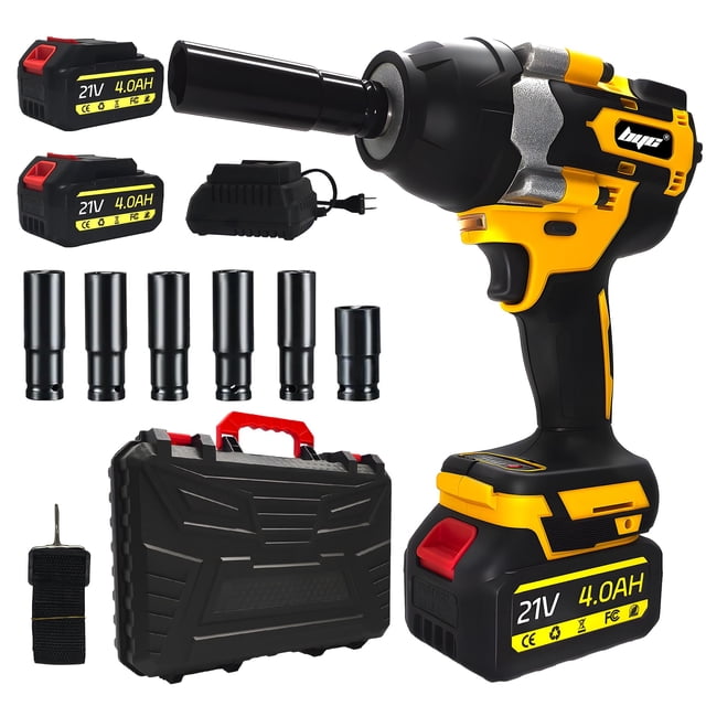 Llave de impacto inalámbrica RAYLEY 1000N.m (740 pies-libras) con accesorios