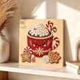 thumbnail image 3 of DIY Christmas Pearl Diamond Painting Art Kit, Christmas Craft Kit, DIY Pearl Diamond Painting Kit, Holiday Home Wall Decoration Gift (christmas kit-cocoa), 3 of 3