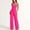 Style1-Hot Pink womens outfits, variant on Women 2 Piece Outfits Sets Summer Solid Color Spaghetti Strap Cami Tank Top and Wide Leg Pants Set Cotton Casual Outfit Vacation Travel Lounge Office 2026 Orange XL