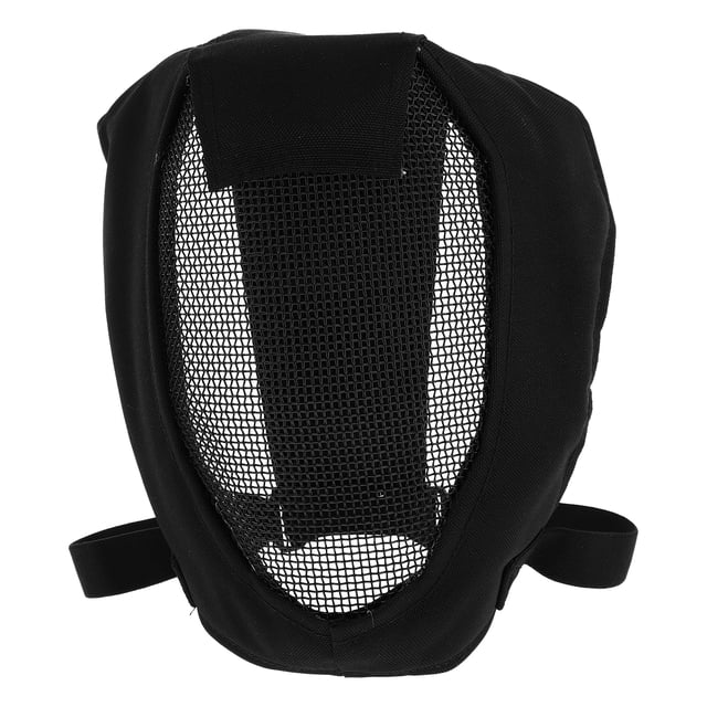 Máscara de esgrima transpirable de 1 pieza, protectora facial completa, máscara táctica